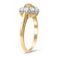 The Ginevra Ring, smalltop view on a hand