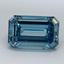 1.00 Ct. Fancy Vivid Malibu Blue Emerald Lab Grown Diamond