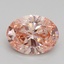 2.01 Ct. Fancy Intense Pink Oval Lab Grown Diamond