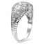 The Araceli Ring, smalltop view on a hand