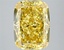 5.32 Ct. Fancy Vivid Yellow Cushion Lab Grown Diamond