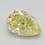 1.81 Ct. Fancy Intense Yellow Pear Lab Grown Diamond