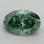 5.08 Ct. Fancy Vivid Pacific Green Oval Lab Grown Diamond