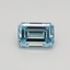 0.33 Ct. Fancy Intense Blue Emerald Lab Grown Diamond