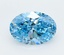 2.08 Ct. Fancy Vivid  Blue Oval Lab Grown Diamond