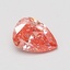 0.60 Ct. Fancy Vivid Pink Pear Lab Grown Diamond