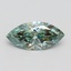 1.06 Ct. Fancy Vivid Green Marquise Lab Grown Diamond