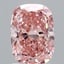 2.02 Ct. Fancy Vivid Pink Cushion Lab Grown Diamond