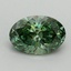 1.01 Ct. Fancy Vivid Green Oval Lab Grown Diamond