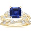 18K Yellow Gold Secret Garden Diamond Ring (1/2 ct. tw.) with Luxe Winding Willow Diamond Ring (1/4 ct. tw.)