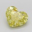 1.78 Ct. Fancy Intense Yellow Heart Lab Grown Diamond
