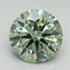 1.71 Ct. Fancy Vivid Pacific Green Round Lab Grown Diamond