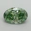 1.49 Ct. Fancy Vivid Green Oval Lab Grown Diamond