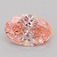 0.96 Ct. Fancy Vivid Pink Oval Lab Grown Diamond