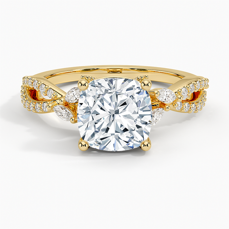 18K Yellow Gold Adorned Luxe Willow Diamond Ring (1/3 ct. tw.)