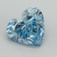 12.51 Ct. Fancy Vivid Blue Heart Lab Grown Diamond