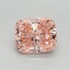 4.06 Ct. Fancy Vivid Pink Cushion Lab Grown Diamond