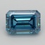 3.05 Ct. Fancy Vivid  Blue Emerald Lab Grown Diamond