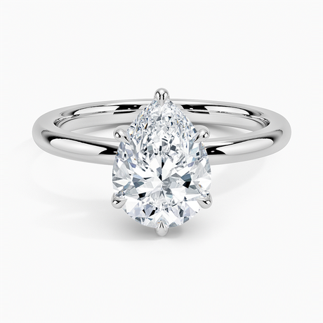 18K White Gold Fairmined 2mm Six-Prong Solitaire Ring