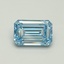 4.35 Ct. Fancy Intense Blue Emerald Lab Grown Diamond