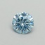 0.34 Ct. Fancy Vivid Blue Round Lab Grown Diamond