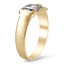 The Bequia Ring, smalltop view on a hand