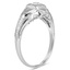 The Cael Ring, smalltop view on a hand