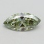 1.00 Ct. Fancy Vivid Green Marquise Lab Grown Diamond
