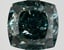 3.14 Ct. Fancy Vivid Bluish Green Cushion Lab Grown Diamond