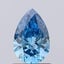 0.92 Ct. Fancy Vivid Blue Pear Lab Grown Diamond