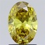 1.28 Ct. Fancy Intense Brownish Yellow Oval Lab Grown Diamond