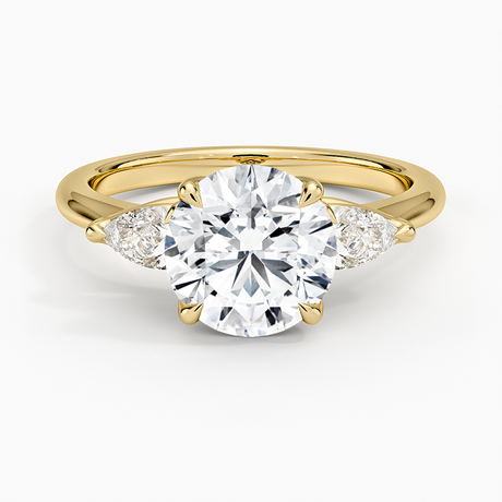 Fleur Three Stone Diamond Ring