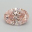 3.06 Ct. Fancy Intense Pink Oval Lab Grown Diamond