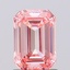 1.10 Ct. Fancy Vivid Pink Emerald Lab Grown Diamond