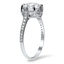 The Evalyn Ring, smalltop view on a hand
