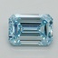 2.93 Ct. Fancy Intense Blue Emerald Lab Grown Diamond