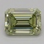 0.74 Ct. Fancy Vivid Green Emerald Lab Grown Diamond