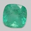 6.8mm  Green  Cushion   Emerald