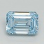 5.03 Ct. Fancy Intense Blue Emerald Lab Grown Diamond