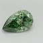 1.11 Ct. Fancy Vivid Pacific Green Pear Lab Grown Diamond