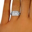 The Pleone Ring, smalltop view on a hand