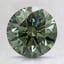 2.58 Ct. Fancy Vivid Pacific Green Round Lab Grown Diamond