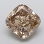 3.88 Ct. Fancy Light  Brown Cushion Lab Grown Diamond
