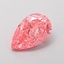 1.11 Ct. Fancy Vivid  Pink Pear Lab Grown Diamond