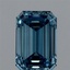 1.05 Ct. Fancy Vivid Blue Emerald Lab Grown Diamond