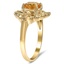 The Sharlene Ring, smalltop view on a hand