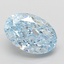 3.02 Ct. Fancy Vivid Blue Oval Lab Grown Diamond