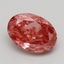 3.74 Ct. Fancy Vivid  Pink Oval Lab Grown Diamond