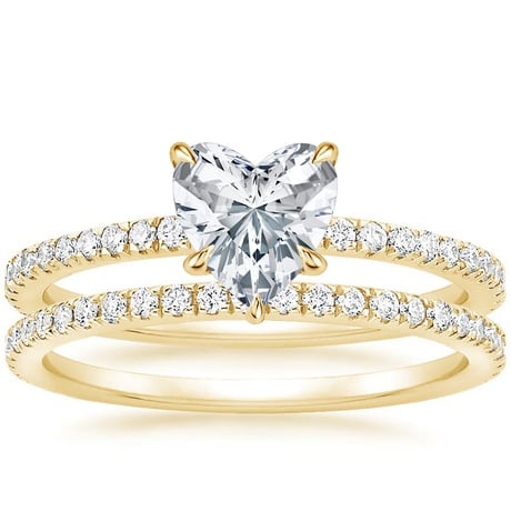 18K Yellow Gold Luxe Viviana Diamond Bridal Set (1/2 ct. tw.)