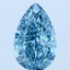 1.54 Ct. Fancy Vivid Blue Pear Lab Grown Diamond